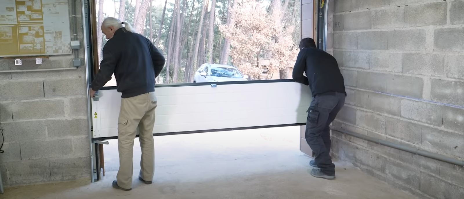 installing garage door