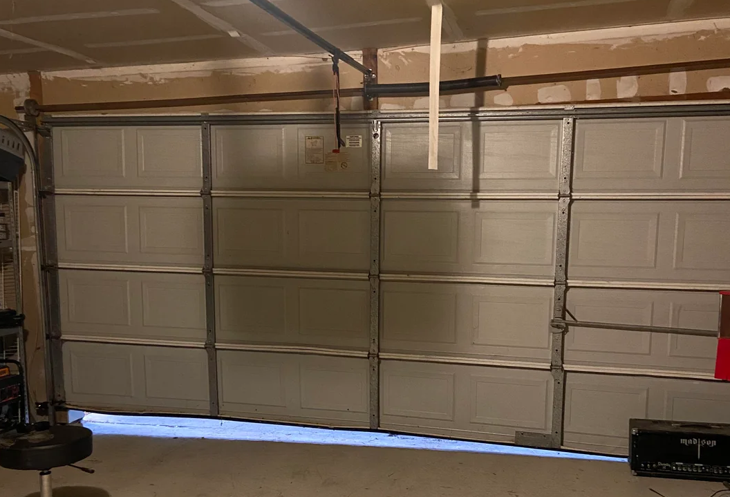 Garage door repair service.