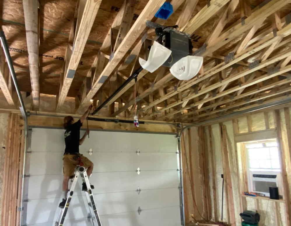 Garage door opener repair service.