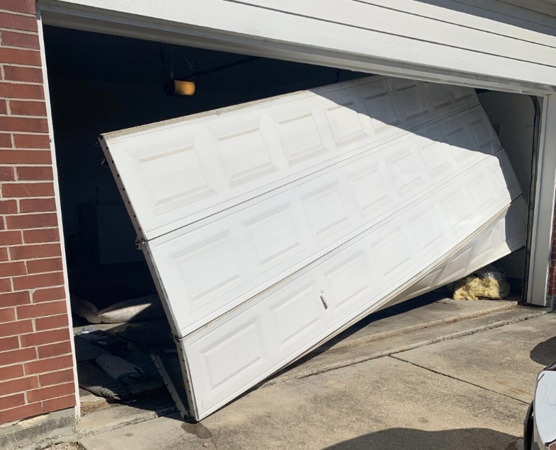 Off-Track Garage Door Realignment