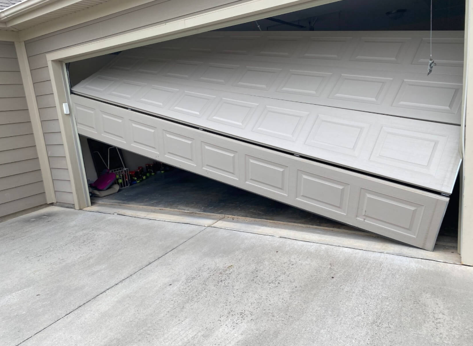 Off-Track Garage Door Realignment